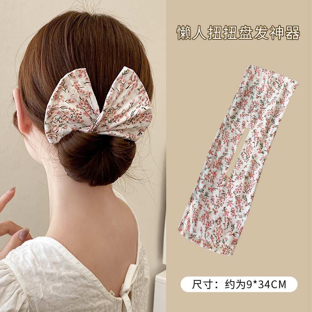 26CHAYA✨ ยางรัดผม โบว์รัดผม ม้วนผมแฟชั่น สีสดใส ยางมัดผมโบว์ใหญ่