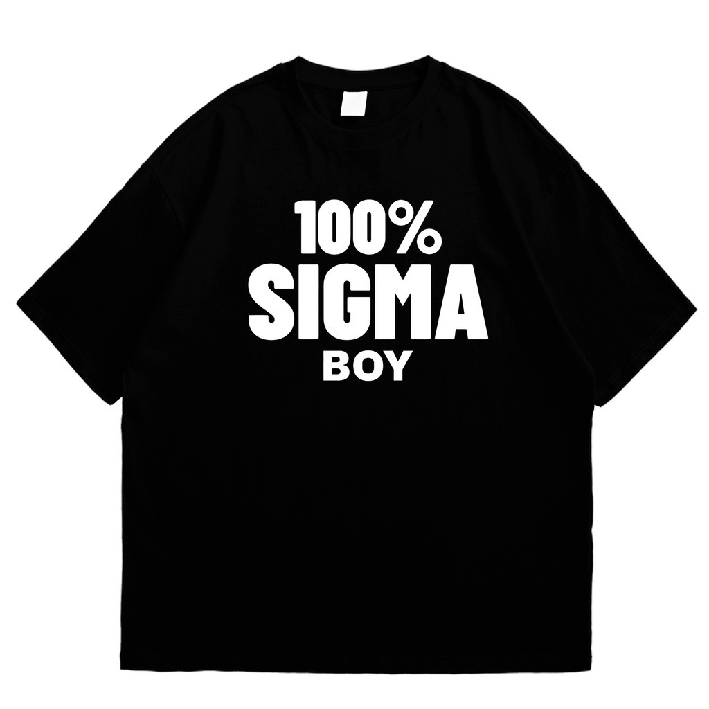เสื้อยืด Sigma Boy 100% - Skibidi Sigma - Unisex Mens Womens - 30s Cotton Combed