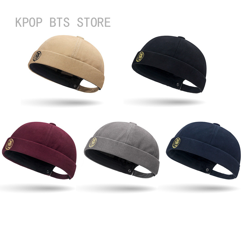 Vintage Brimless Hip Hop Cap - Adjustable Street Style Docker Hat