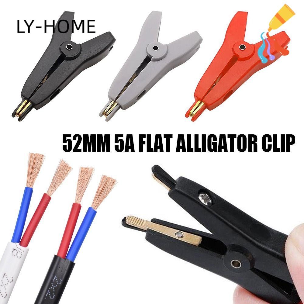 LIAOYING LCR Kelvin จระเข้ Clamp Cable แบตเตอรี่โลหะคลิปทดสอบไฟฟ้า DIY LCR Kelvin คลิป