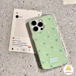 เคสไอโฟน 11 สำหรับ iPhone 17 16 13 11 15 12 14 Pro Max 16Plus 14Plus 15Plus จุดเล็ก ๆ ที่สดใหม่สีสันสดใสปกใหม่ IMD