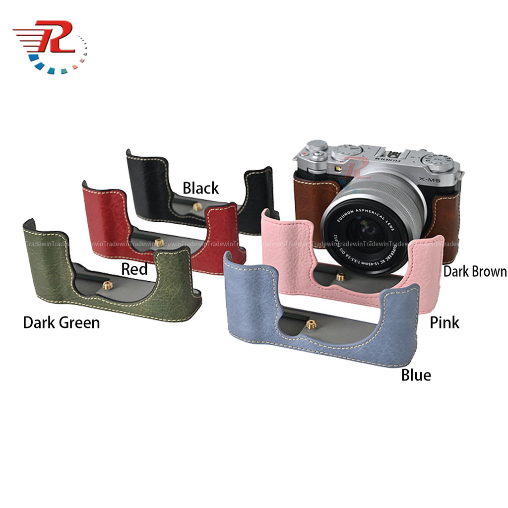 กระเป๋ากล้องหนังครึ่งเคสสําหรับกล้อง Fujifilm XM5 X-M5
