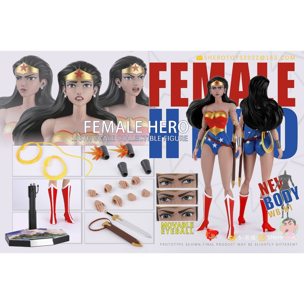 SHERO TOYS SH007 1/6 ฮีโร่หญิง wonder woman Action Figure