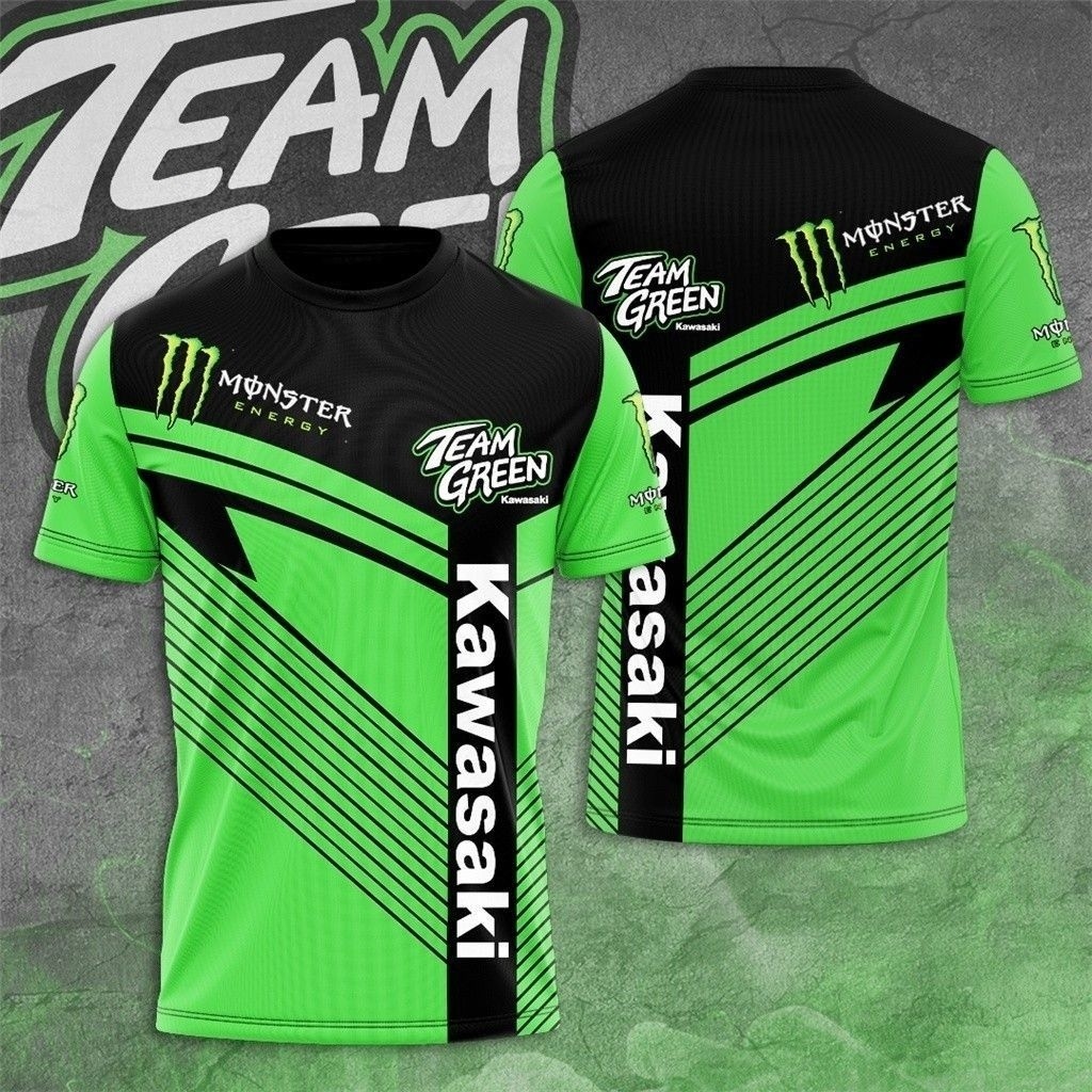 Kawasaki quick-drying T-shirt, digital printing, motogp racing suit, NINJA400, Z700 motorcycle outdo