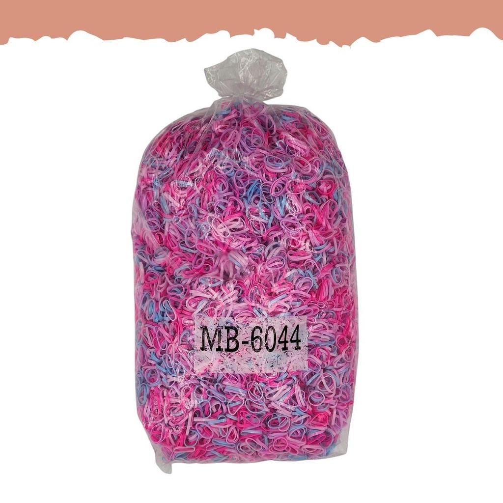 หนังยางเส้นจิ๋ว หนังยางรัดผมหนา หนังยางรัดผมถูกๆ ยางรัดผมขนาดจิ๋ว ยางผูกผม หนังยางไม่กินผม - รูปที่ 4