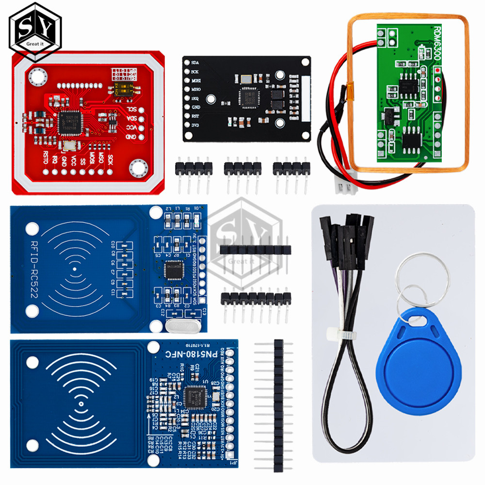 NFC RFID โมดูล RC522 MFRC-522 PN532 RDM6300 ชุด S50 13.56 Mhz 125Khz 6 ซม.พร้อมแท็ก SPI เขียนและอ่าน
