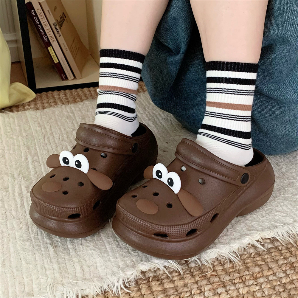 XIXITIAO หนา Soled รองเท้าแตะเพิ่มความสูงรองเท้าแตะแฟชั่นผู้หญิงสบาย Soft-Soled ฤดูร้อนสไตล์ใหม่ชายหาด S