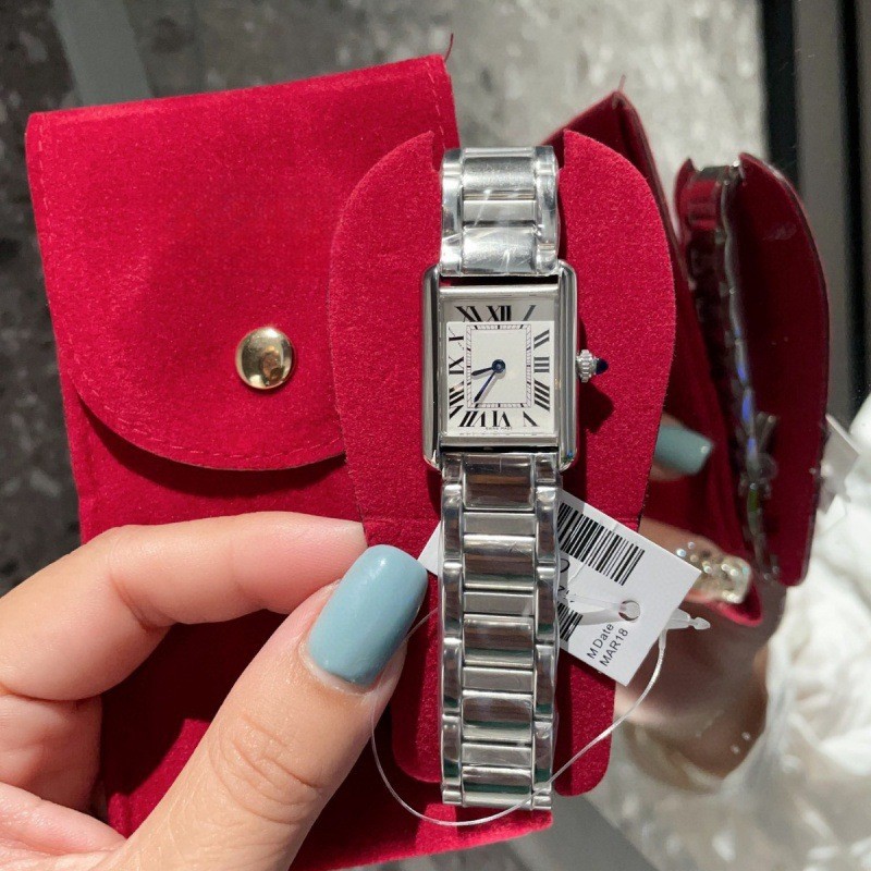 2025 แฟชั่นกีฬา Daytona Santos Blue Balloon Kia นาฬิกา Square Bucket นาฬิกาต้อง Series สายเหล็ก All-