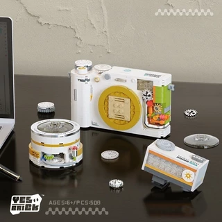 พร้อมส่ง กล้องวินเทจ DIY กล้องวินเทจบล็อกของเล่น ของขวัญเด็กชายและเด็กหญิง