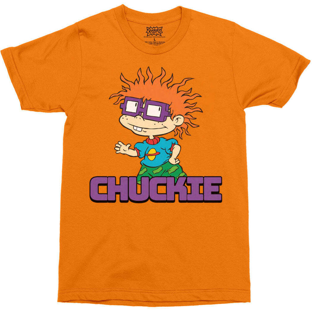 Nickelodeon Rugrats Chuckie Finster เสื้อยืด O-คอ Casual ผู้ชายสไตล์ใหม่ของขวัญตลก