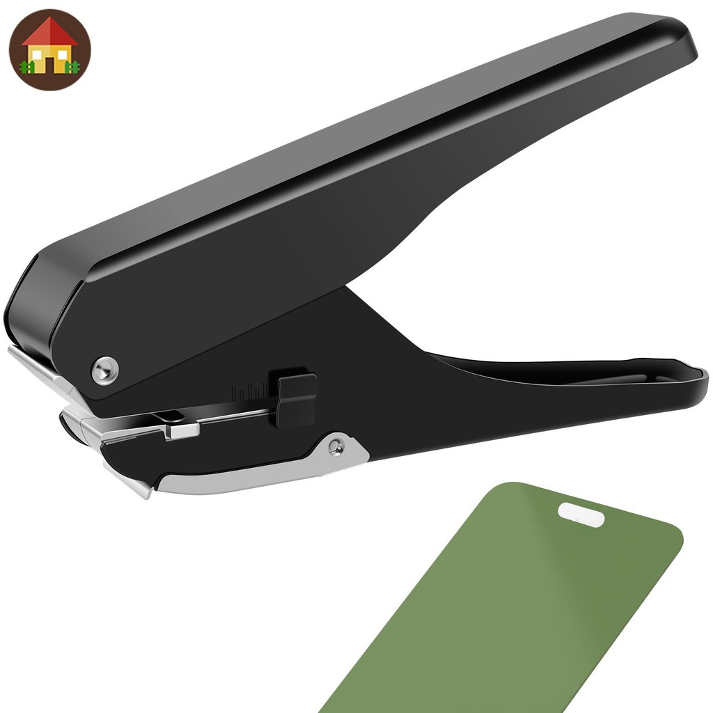 Slot Hole Punch Multifunctional Oval Hole Punch โลหะ ID Card Hand Puncher Handheld Hole Puncher SHOP