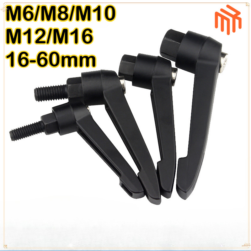 [MX1] มือหมุนรูปตัวแอล มีหลายขนาด M6-M16 Adjustable Hand Levers with Threaded Stud มือหมุนตัวแอล สกรูมือ ด้ามจับหมุนตัวแอล