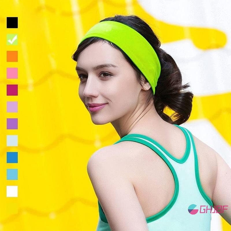 Ghjbf] กีฬาโยคะอินเทรนด์แฟชั่น Soft Elastic Cotton Sweatband โยคะยืดสเดิมไม่มีคอเต่า - รูปที่ 7