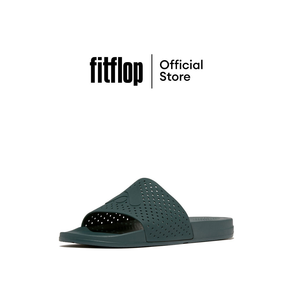 FITFLOP IQUSHION ARROW POOL SLIDES รองเท้าแตะผู้ชาย รุ่น HC4-B90 สี DEEP TEAL