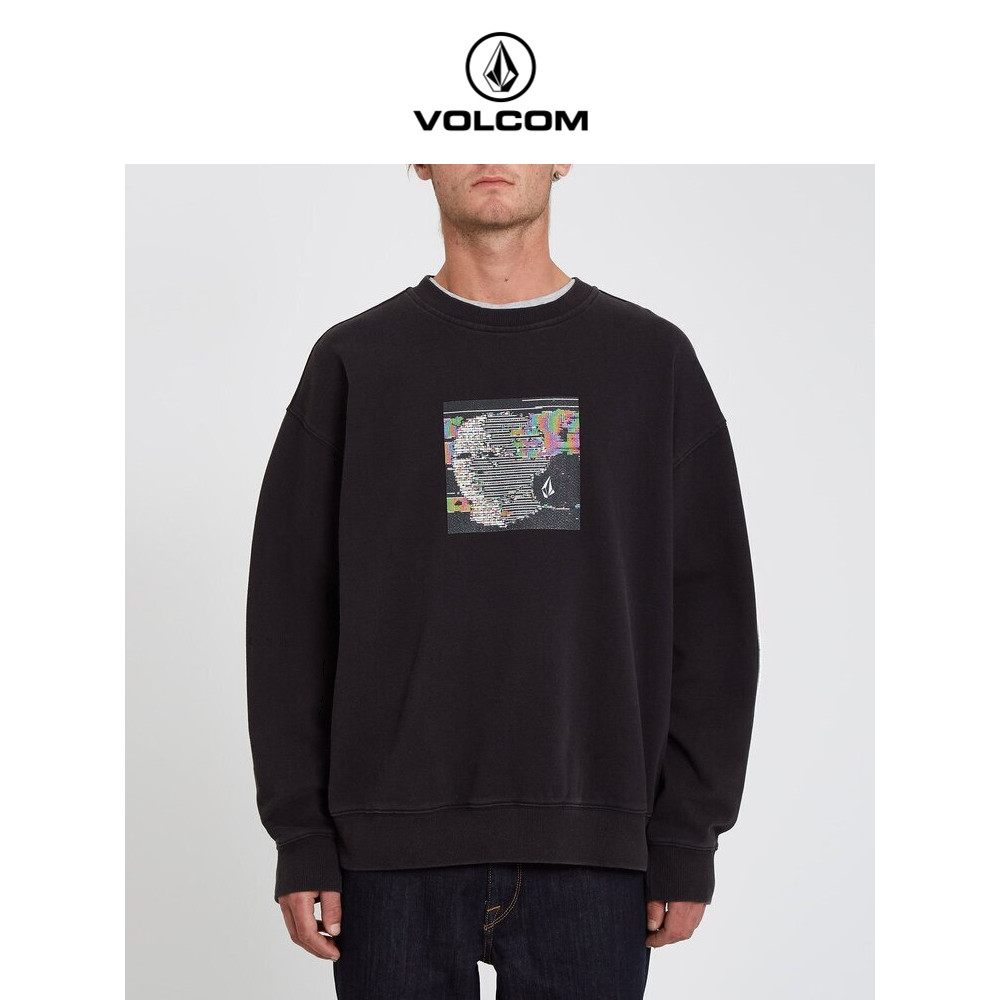 VOLCOM โวลคอม เสื้อกันหนาวพิมพ์ลายภาพนามธรรมกลางแจ้งสําหรับผู้ชาย 110