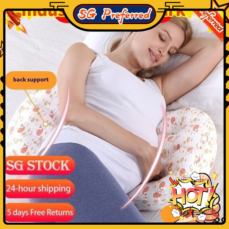 SG Lucky Store[SG stock Fast Shipping]หมอนพยุงครรภ์คลอดบุตรนอนเอวและหมอนพยุงหลัง XB3B POTY 1YG6