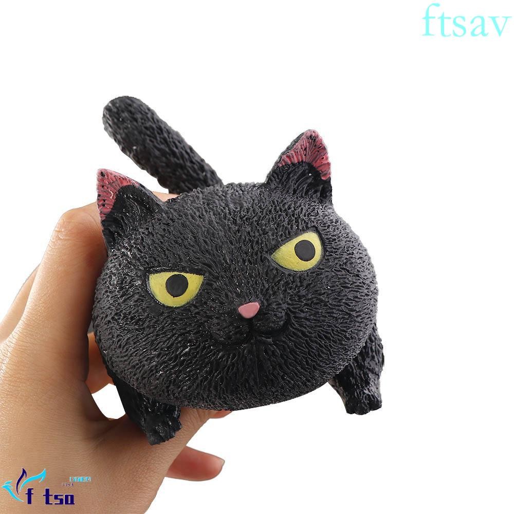 Swiftsaver ความเครียดบรรเทาลูกบอลนุ่มน่ารัก Antistress Cat-shape มินิสัตว์ Angry Cat Fidget ของเล่นแมว