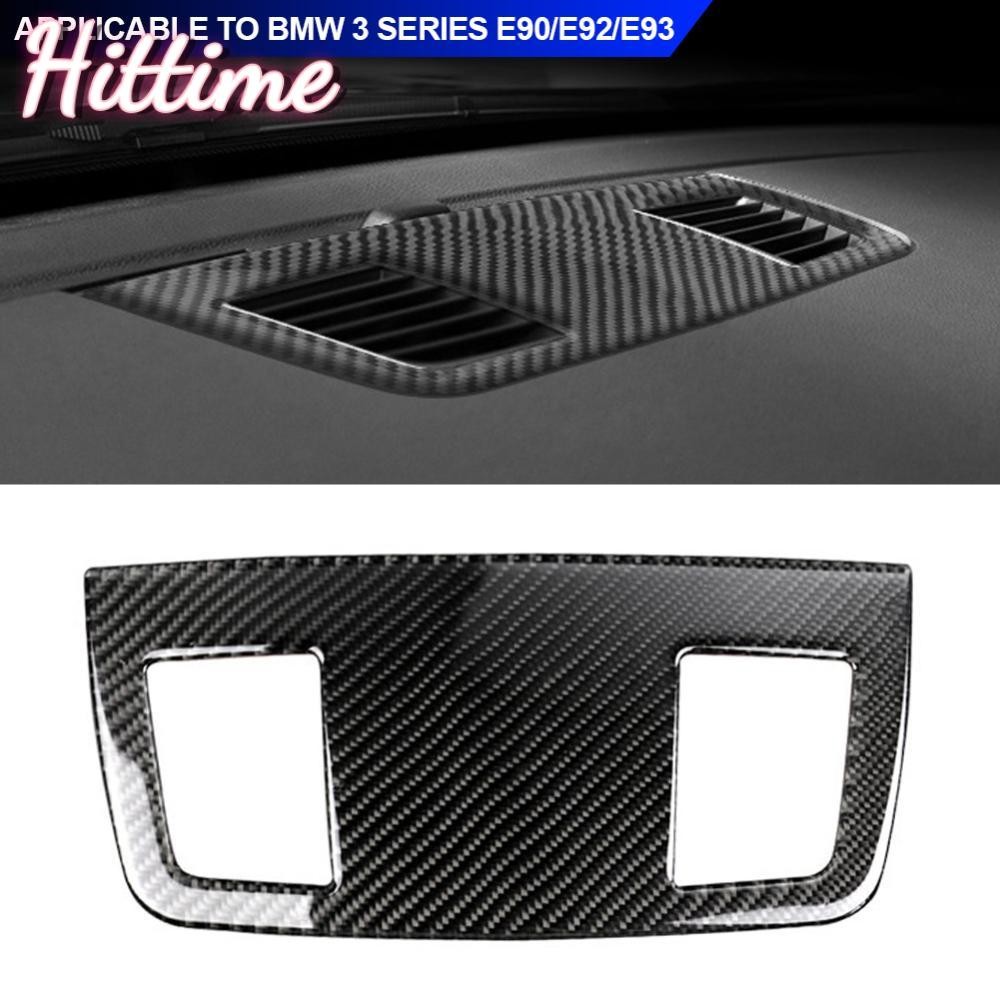 HITTIME ภายในรถ Airvent Outlet Trim ฝาครอบ Central Control Trim แผงคาร์บอนไฟเบอร์สําหรับ BMW 3 Serie