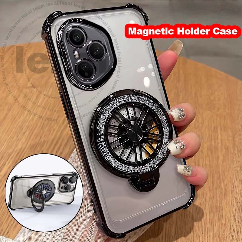 Honor 400 Pro Honor400 Pro 400 Lite 5GเคสHonor400 Honor400Pro5Gเคส กรณีแม่เหล็กขาตั้งผู้ถือนุ่มกันกร