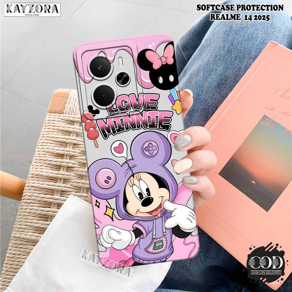 HP เคสโทรศัพท์ REALME 14 5G 2025 ใหม่ล่าสุด - KAYZORA - เคสแฟชั่นการ์ตูน - REALME 14 Softcase - เคสซ
