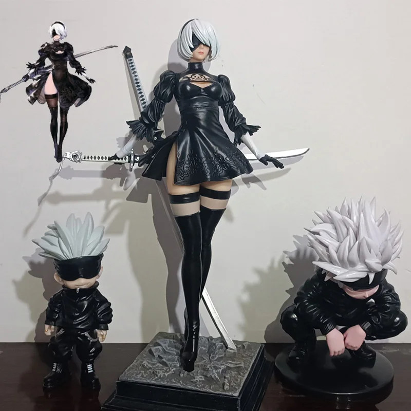Yorha No 2 ประเภท B รูปเคลื่อนย้ายได้ 27 ซม.Nier รูป Yorha 2b Action Figure ของเล่น Action Figure เค