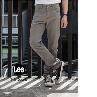 กางเกงขายาวผู้ชาย ทรงกระบอก ผ้าชิโน ไม่ยืด ซิป ไซส์ 28-42 มี 12 เฉดสี [LOG by LANGER - Denim NO.107]