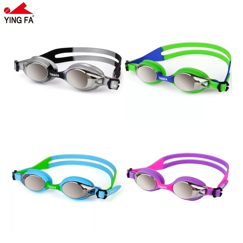 ส่งทันทีจากไทย 💥YINGFA แว่นว่ายน้ำสำหรับเด็ก แว่นว่ายน้ำเคลือบ กันน้ำ ป้องกันหมอก ความละเอียดสูง