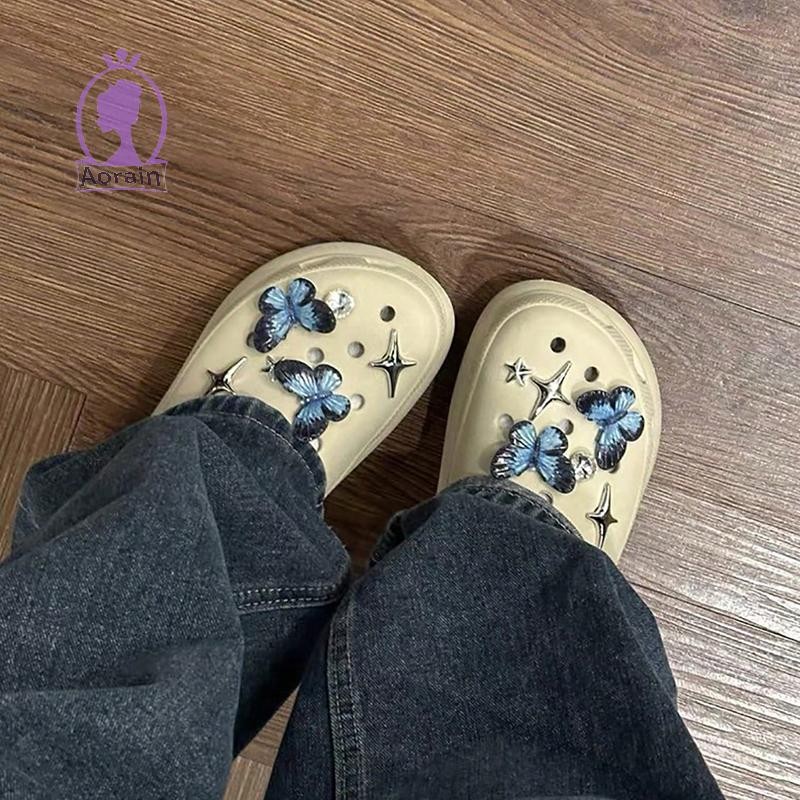 หัวใจที่ถอดออกได้สําหรับรองเท้าหัวเข็มขัดตกแต่งผ้าใบสร้างสรรค์อุปกรณ์เสริมเครื่องประดับวินเทจรองเท้า