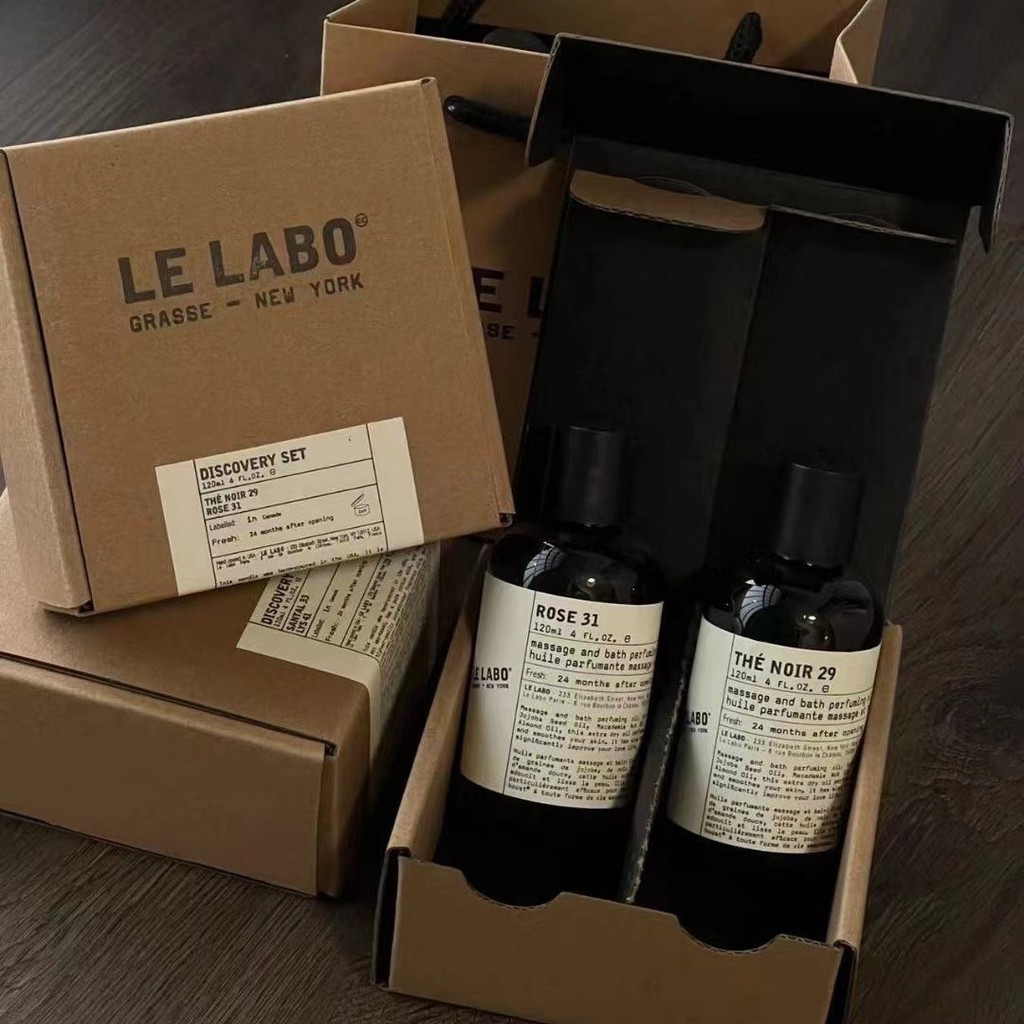 ใส่ใหม่อัลบั้ม/115ชิ้นเสริมถุงของขวัญ✔Lab Bath Oil ชุดสองชิ้น บรรจุ 120ml x 2 ชิ้น รส A 29 ชิ้น 31 ช