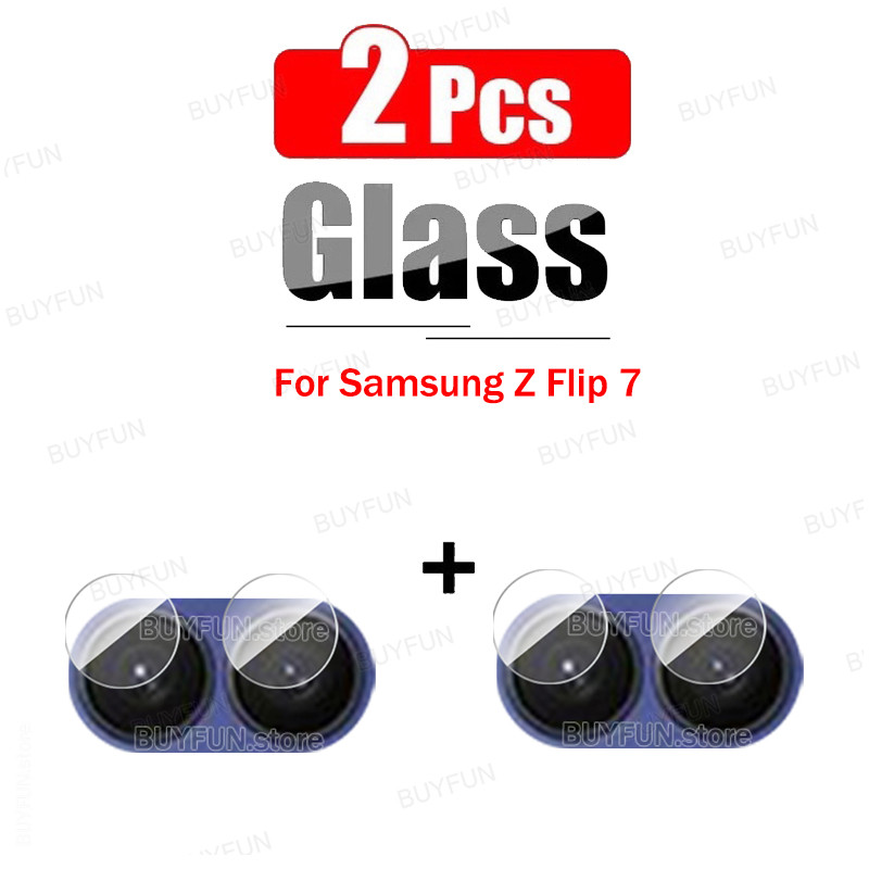 2SLL 2pieces For Samsung Galaxy Z Flip 7 5G ZFlip7 zFlip Flip7 Camera Lens Protector Soft Film prote