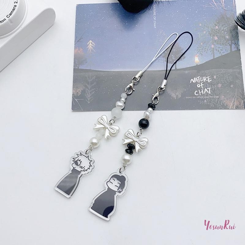 YosunRui] อะนิเมะ Jujutsu พวงกุญแจคอสเพลย์ Geto Suguru Satoru Gojo จับคู่ JJK โทรศัพท์ Charm อุปกรณ์