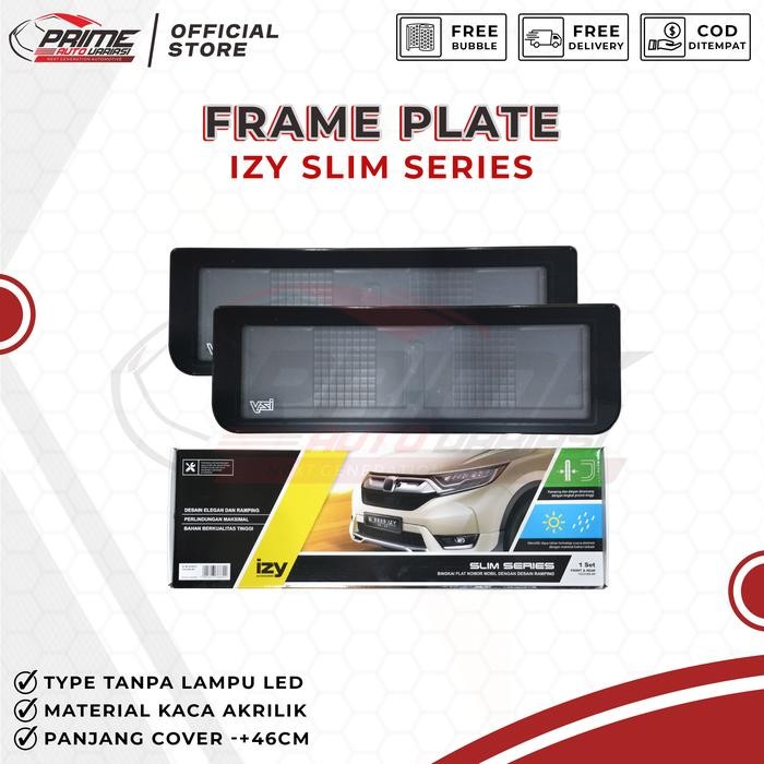 Izy กรอบป้ายทะเบียน IZY Mica ที่ใส่ป้ายทะเบียน ป้ายทะเบียนรถ - สีดํา