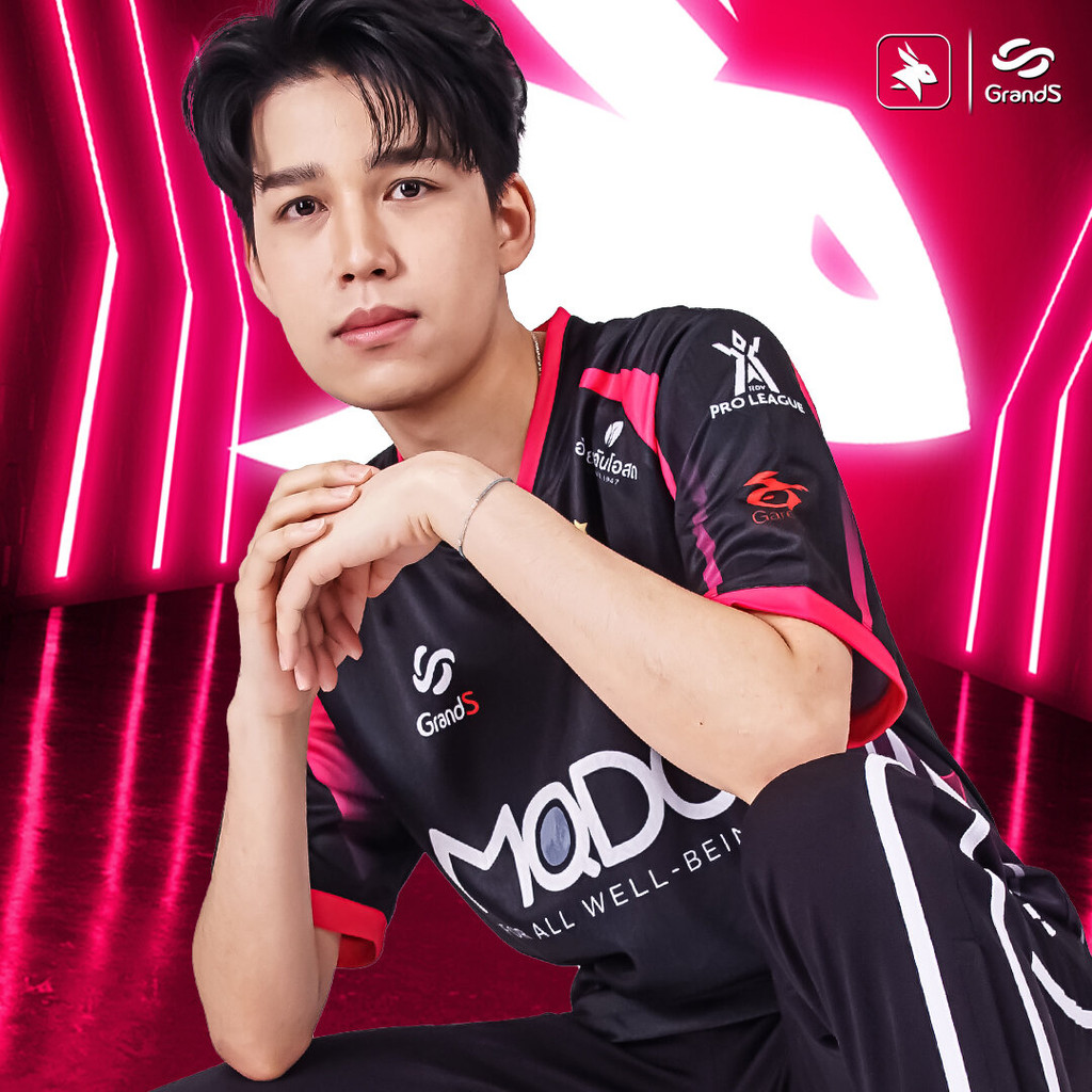 เสื้อแข่ง GrandS EArena Competition 2025 ประเทศไทย สำหรับผู้ชาย ยืดหยุ่น แห้งไว เหมาะใส่เล่นกีฬาและแ