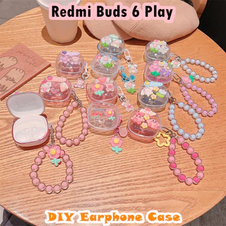 READY STOCK!นําไปใช้กับ Redmi Buds 6 Play เคส Case เคสหูฟัง DIY การ์ตูนสร้างสรรค์ ซิลิโคนนุ่ม เคส เคสหูฟัง