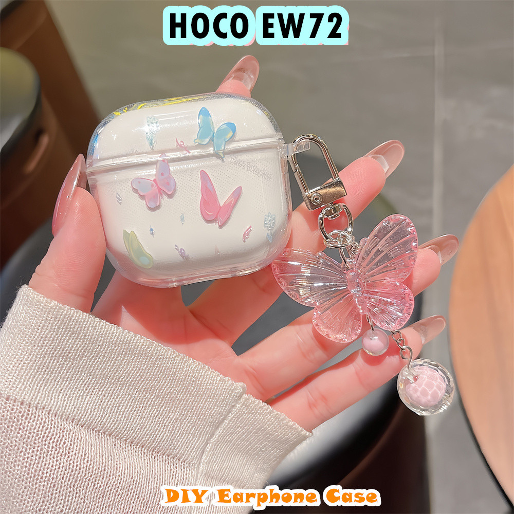 สําหรับ HOCO EW72 Casing Case Soft Silicone Headphone Case DIY การ์ตูนนวัตกรรม