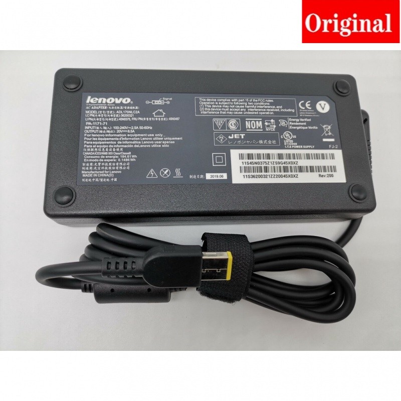 ✿Original 20V 8.5A USB 170W AC Power Adapter Charger สำหรับ Lenovo Legion Y720 y7000p W540 W541 Y50
