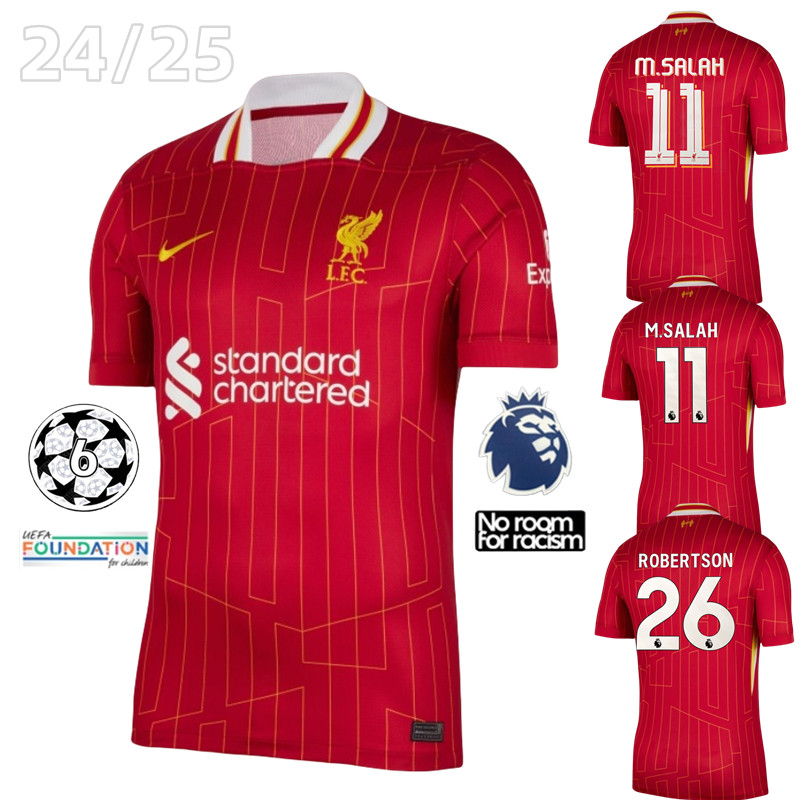 2024/25 เสื้อฟุตบอลผู้ชาย Liverpool Home Thailand AAA+เสื้อเจอร์ซีย์คุณภาพสูง