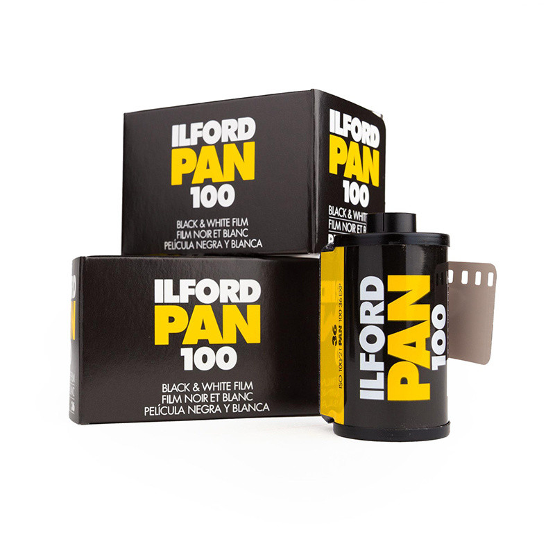 Ilford Pan100 Film Black and White Box 135 Black and White Film