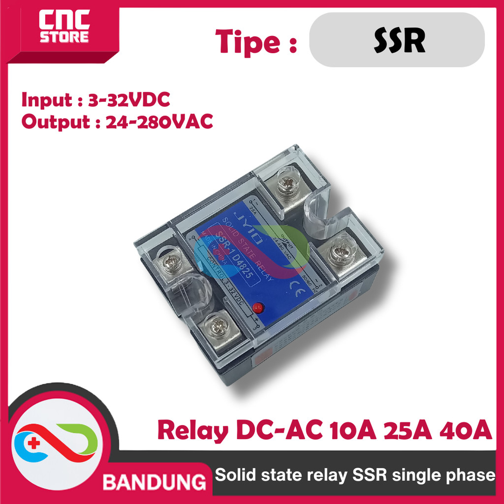 Solid STATE RELAY SSR SINGLE PHASE RELAY DC TO AC 10A 25A 40A