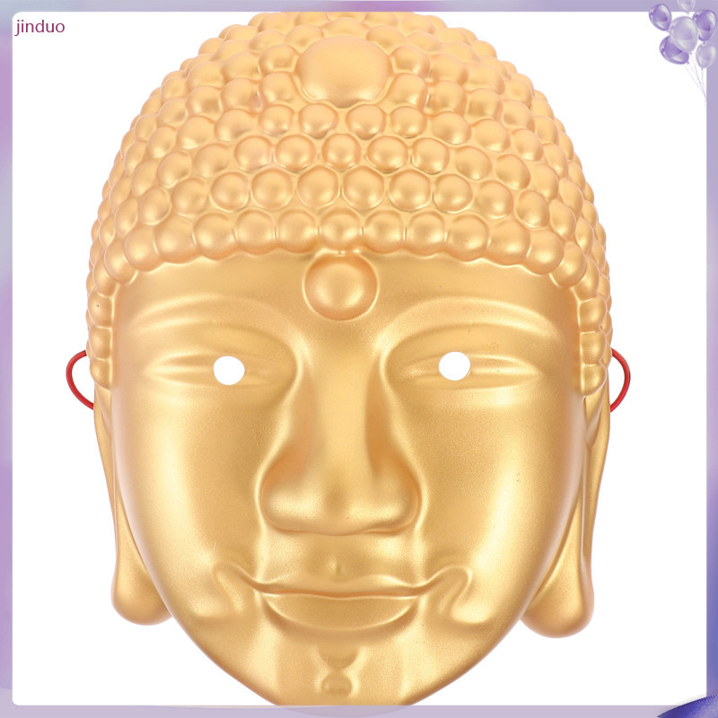 หน้ากากพระพุทธรูปสร้างสรรค์เครื่องแต่งกายหน้ากากสวมหน้ากากปาร์ตี้ฮาโลวีนพระพุทธรูปเทศกาลคอสเพลย์หน้ากาก