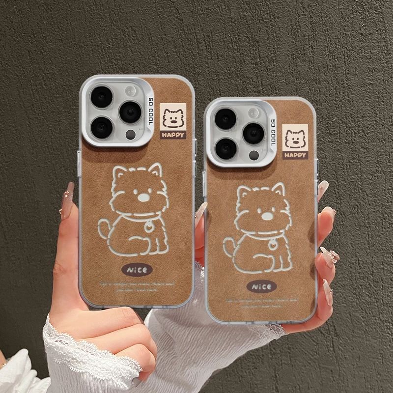 Lattice West Highland เหมาะสําหรับ Apple 15 15promax เคสโทรศัพท์ 16pro Vitality Case 11 12 13pro