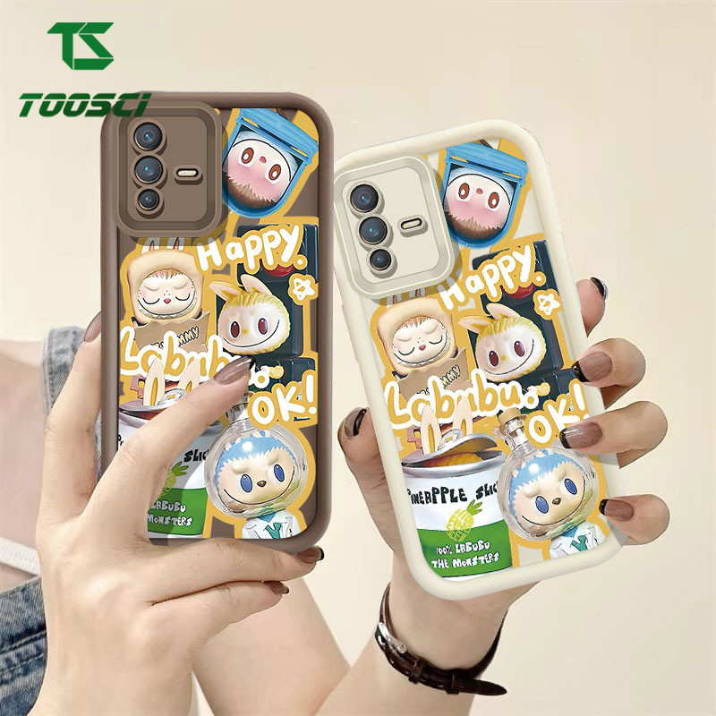 แฟชั่นการ์ตูน Labubu สําหรับ VIVO Y22S Y31 Y51S V25E Y78+ Y36 Y27 Y28 V21 V11I V15 PRO Y03 Y18E Y28S