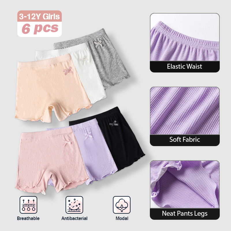 [BANGKOK SHIPPING] กางเกงขาสั้นเลกกิ้งเด็กผู้หญิง 6 ชิ้นสําหรับเด็กกางเกงขาสั้นเพื่อความปลอดภัยสําหรับ 10-40 กก - รูปที่ 5