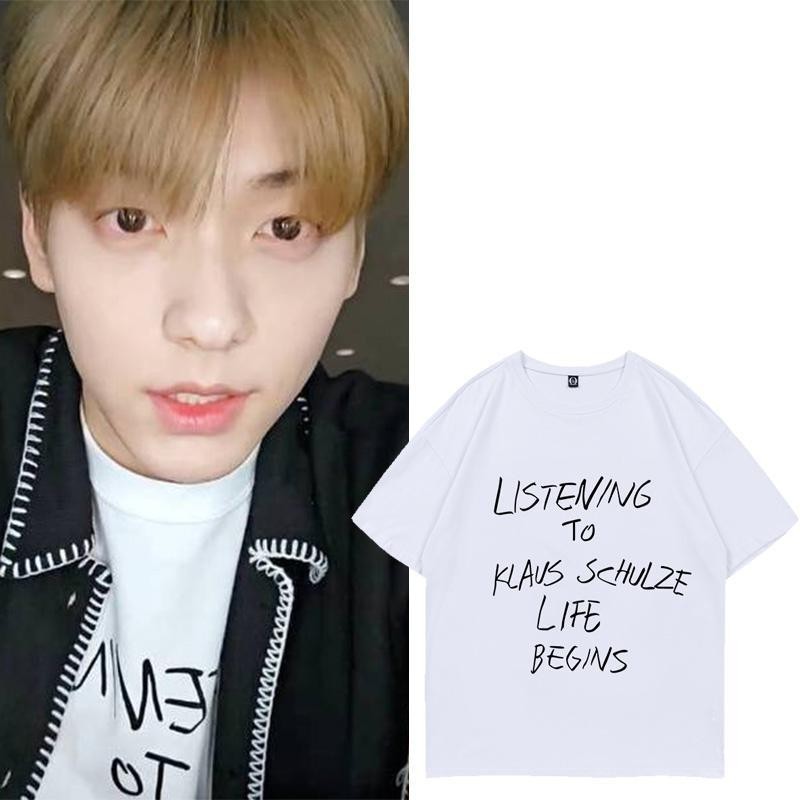 เสื้อยืดคอกลมคอตตอนพิมพ์ลาย TXT Choi Soo Bin