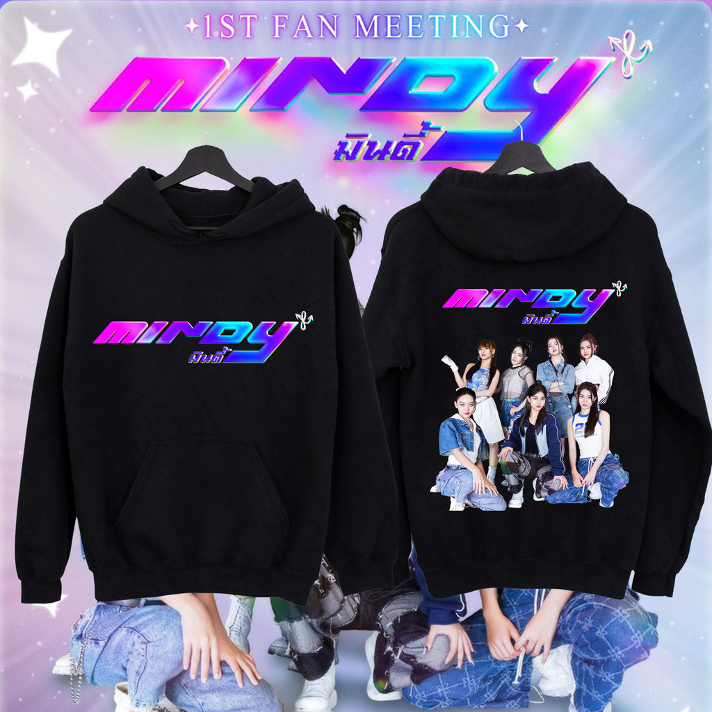Hoodie เสื้อฮู้ด MINDY (มินดี้) Mindy girl group เกิร์ลกรุ๊ปร้อน Hoodie MINDY ผ้าฝ้าย Hoodie M-3XL
