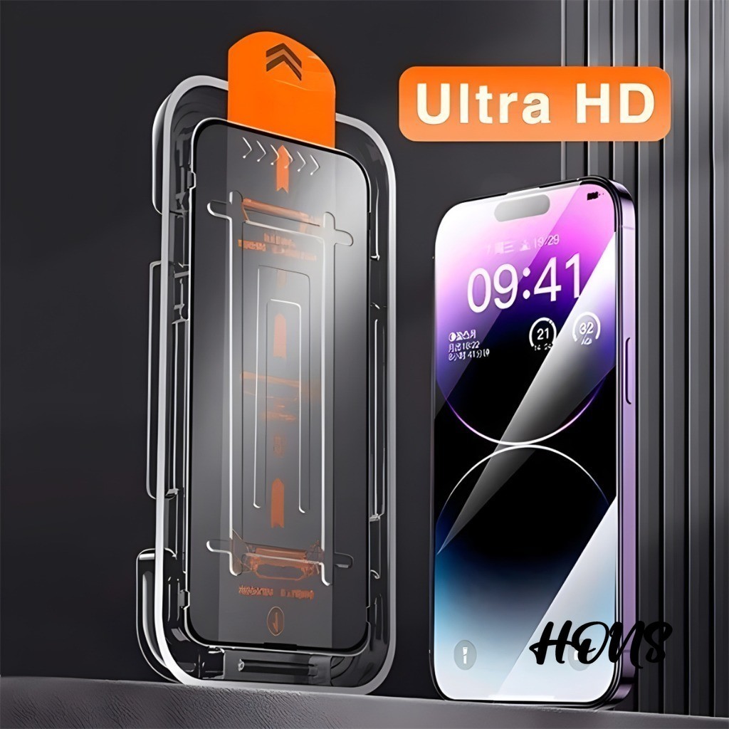 Hons ฝุ่นติดตั้งฟรี HD ป้องกันหน้าจอสําหรับ IPhone 14 11 12 13 15 16 Pro Max Plus Mini Anti-ความเป็นส่วนตัวฟิล์มกระจกนิรภัย - รูปที่ 7