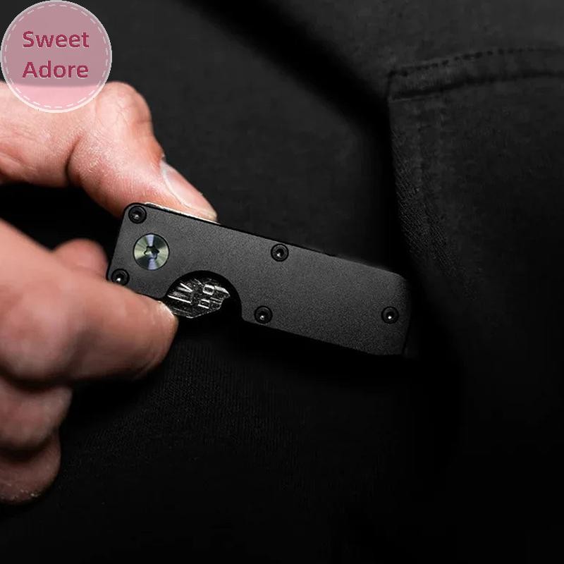 Sweetadore New Key Organizer - กระเป๋ากุญแจโลหะขนาดกะทัดรัด Minimalist นวัตกรรมคีย์ Fob สมาร์ทคีย์ Fob ถือ 2-6 คีย์ TH