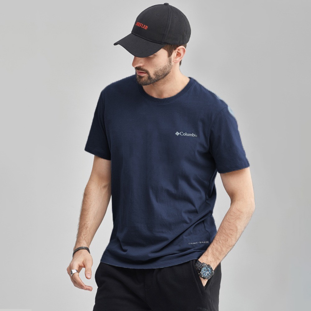 คุณภาพสูงเสื้อยืดแขนสั้นขนาดใหญ่สําหรับผู้ชาย Outdoor Moisture Wicking Soft Premium Top