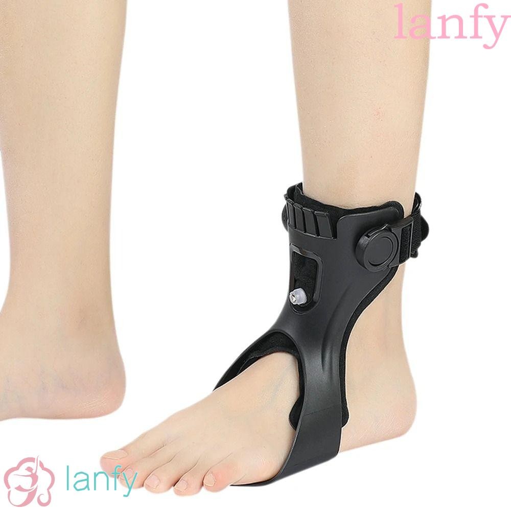 LANFY Plantar Fasciitis Splint Brace, ถุงลมนิรภัยลูกบิดปรับ Dorsal Drop เท้าศัลยกรรมกระดูก Fasciitis รั้ง Breathable Compression Skin-friendly Foot Care