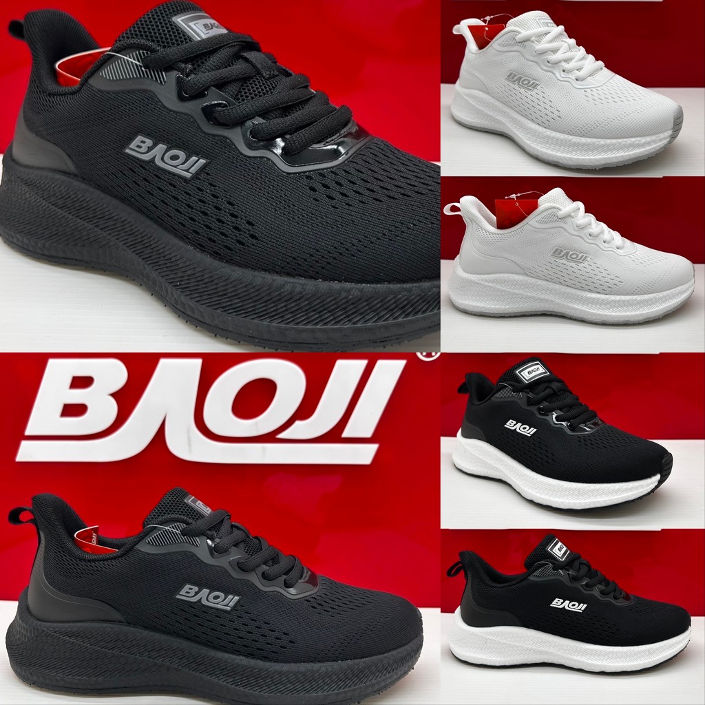 [New 06/2025][รองเท้าวิ่ง]  BAOJI บาโอจิ รองเท้าผ้าใบ bj1166